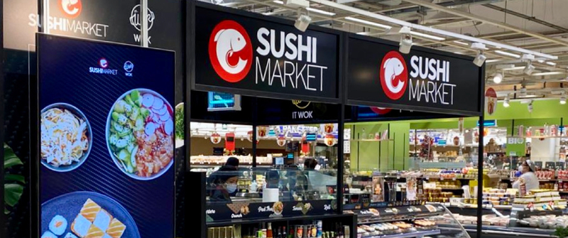 featured image thumbnail for post Il digital signage Livion per Sushi Market e Sushi Gourmet